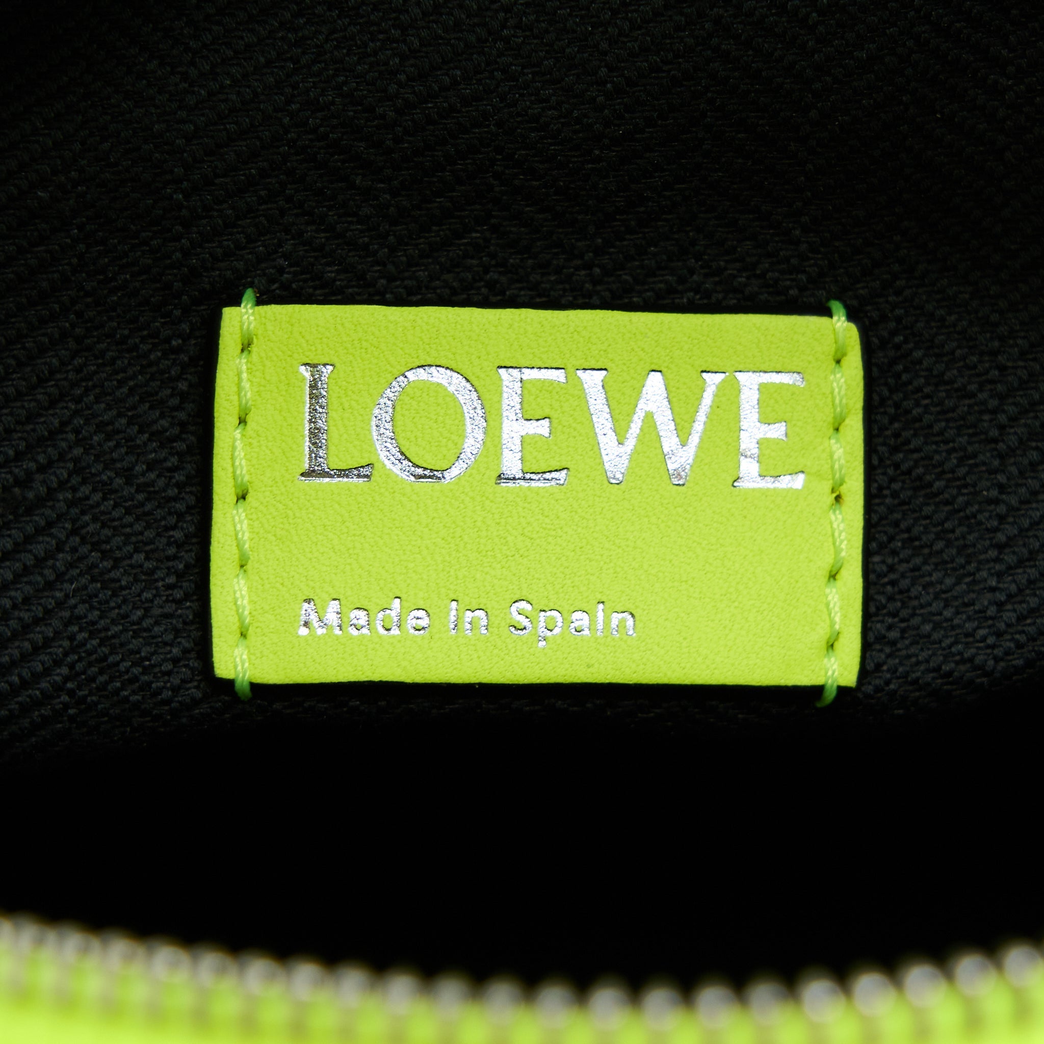 LOEWE SMALL CUBI BAG ANAGRAM JACQUARD CANVAS/LEATHER AMARILLO SHW