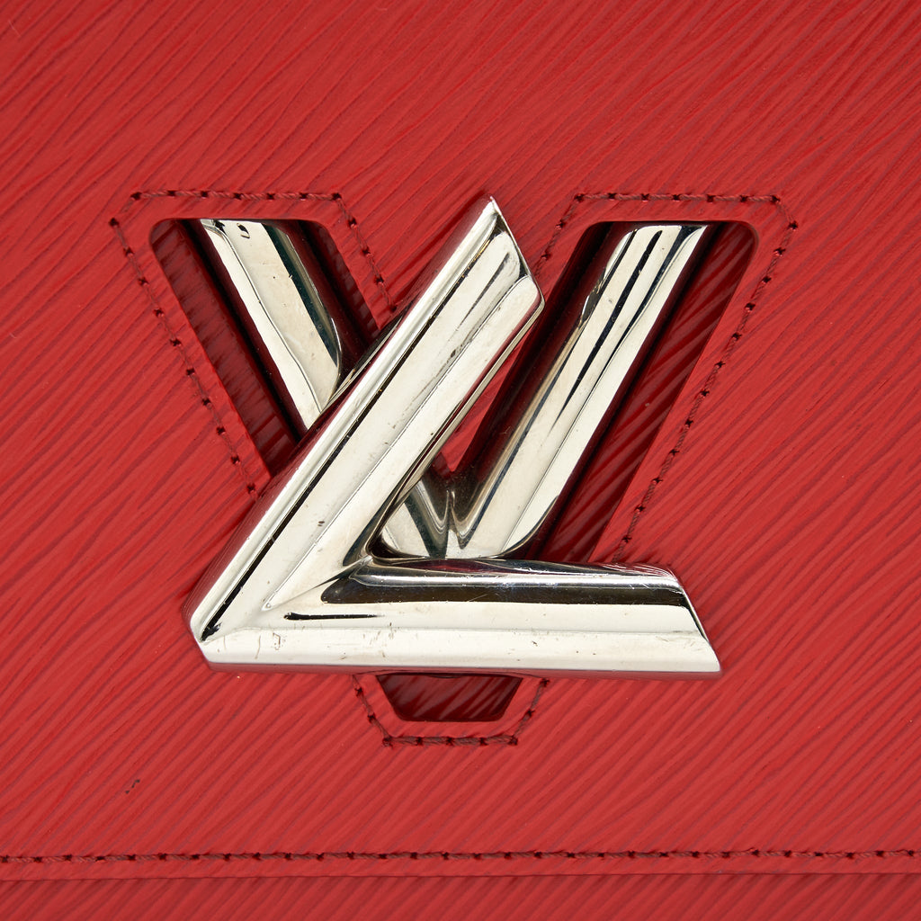 LOUIS VUITTON TWIST BAG MM RED SHW