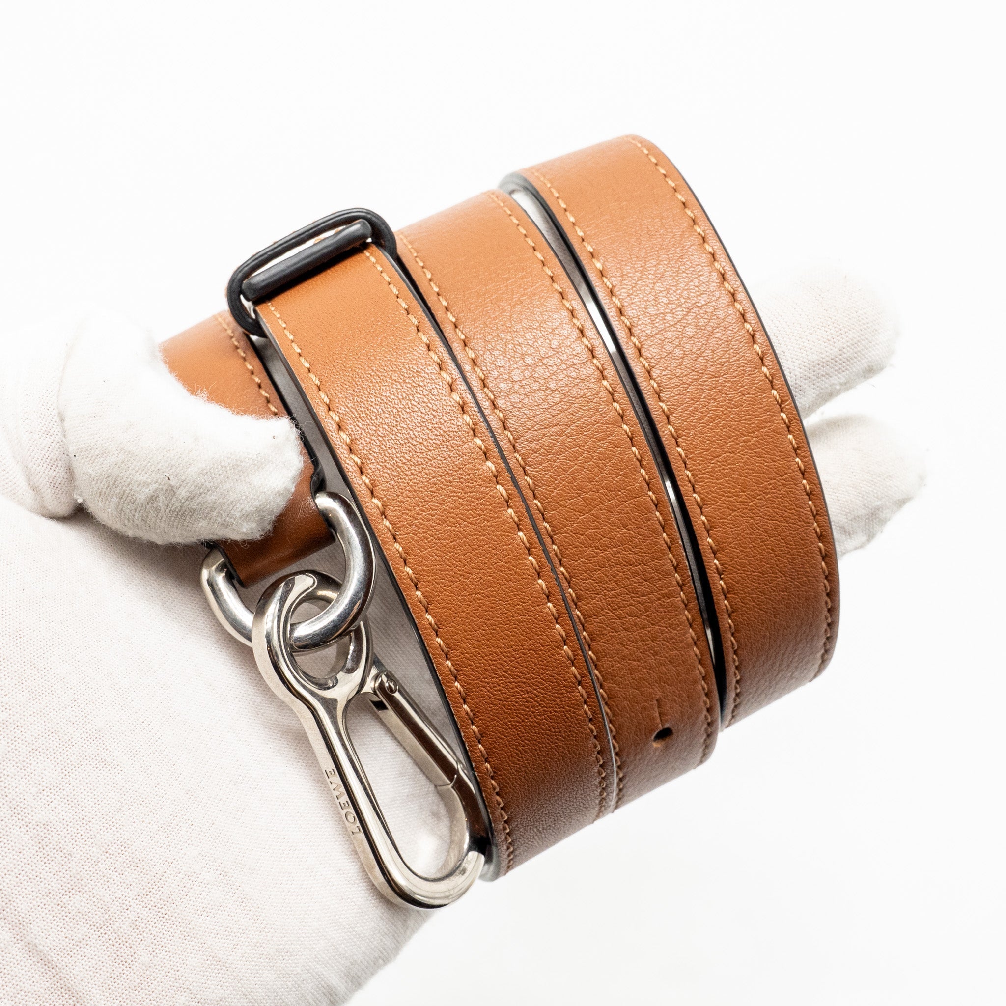 LOEWE SMALL PUZZLE BAG CALFSKIN TAN SHW