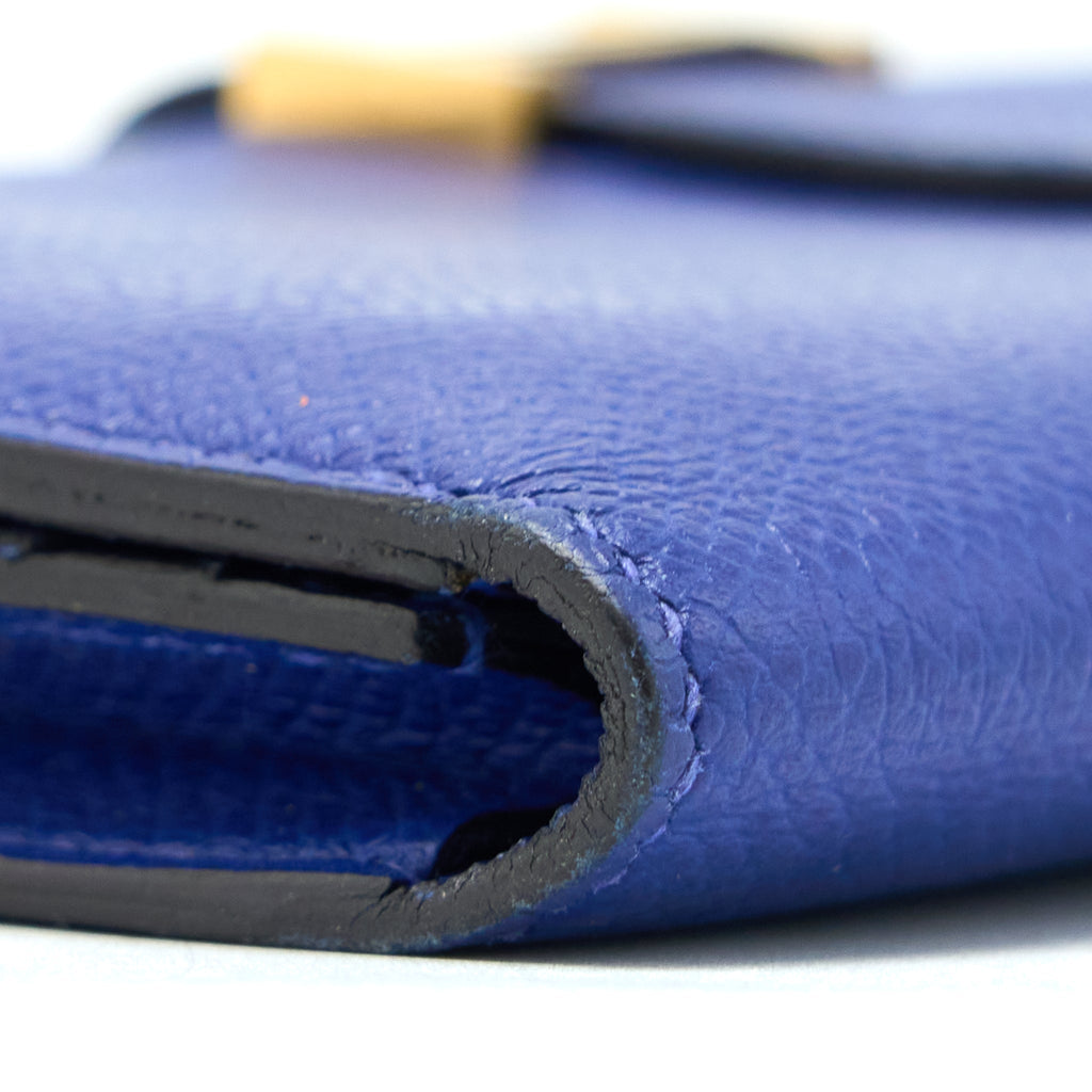 HERMES BEARN LONG WALLET EPSOM BLUE ELECTRIC GHW