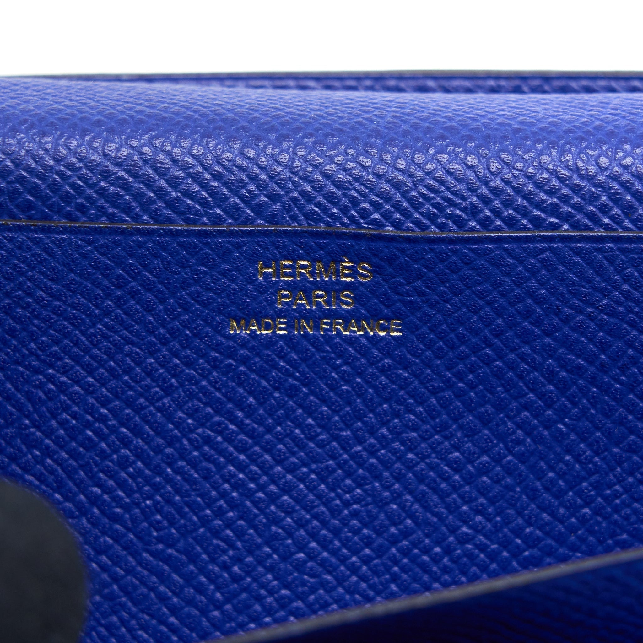 HERMES BEARN LONG WALLET EPSOM BLUE ELECTRIC GHW