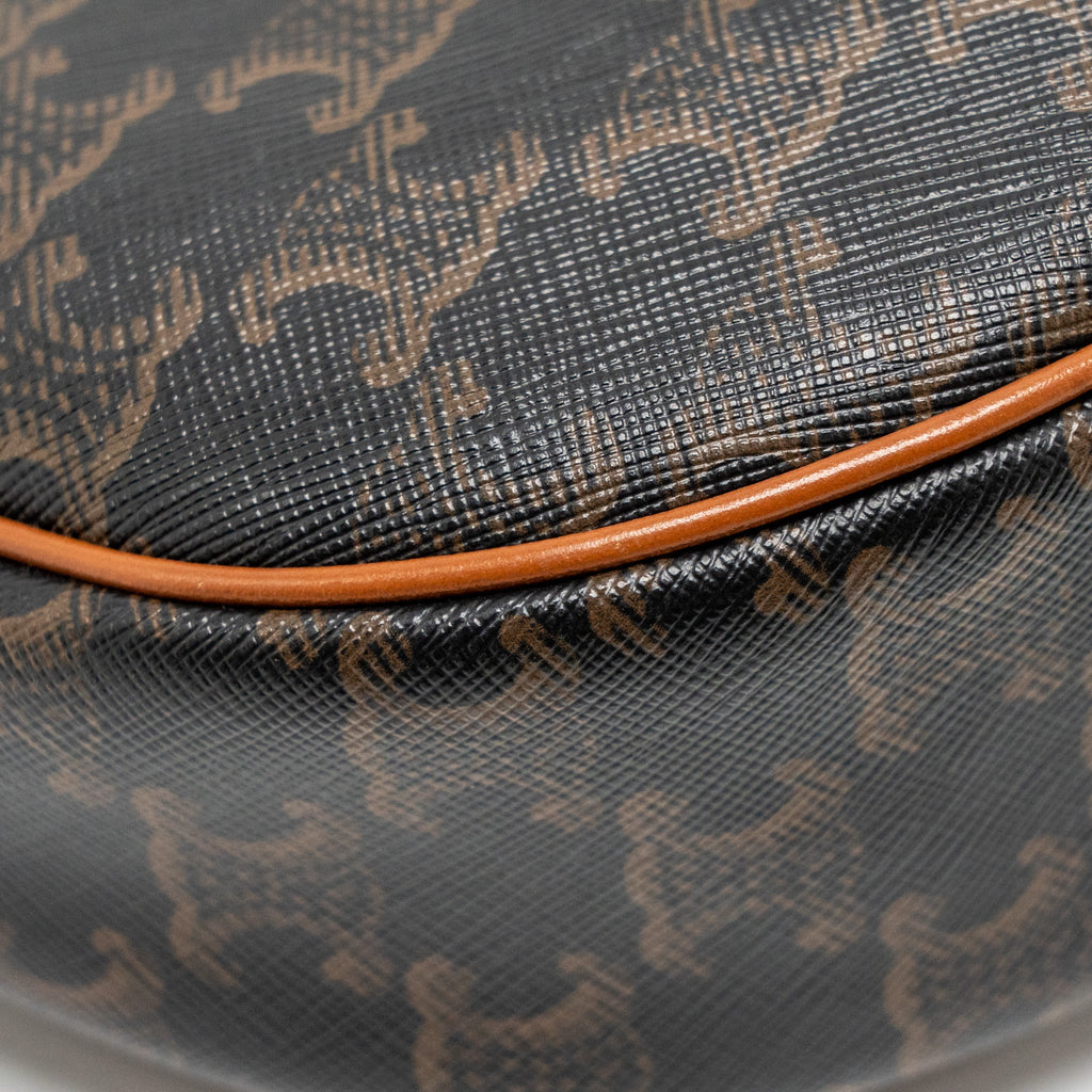 CELINE AVA BAG TRIOMPHE CANVAS/CALFSKIN TAN GHW