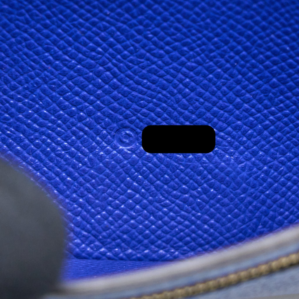 HERMES BEARN LONG WALLET EPSOM BLUE ELECTRIC GHW