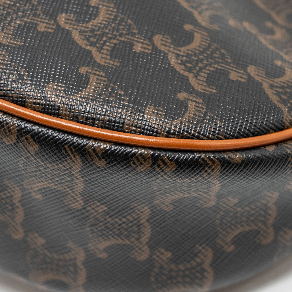 CELINE AVA BAG TRIOMPHE CANVAS/CALFSKIN TAN GHW