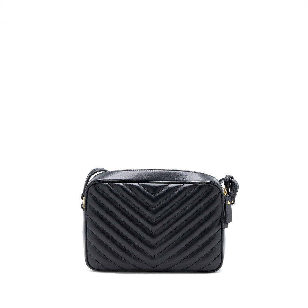 SAINT LAURENT/YSL LOU CAMERA BAG CALFSKIN BLACK GHW