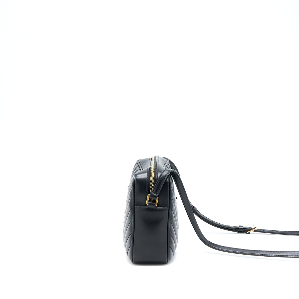 SAINT LAURENT/YSL LOU CAMERA BAG CALFSKIN BLACK GHW