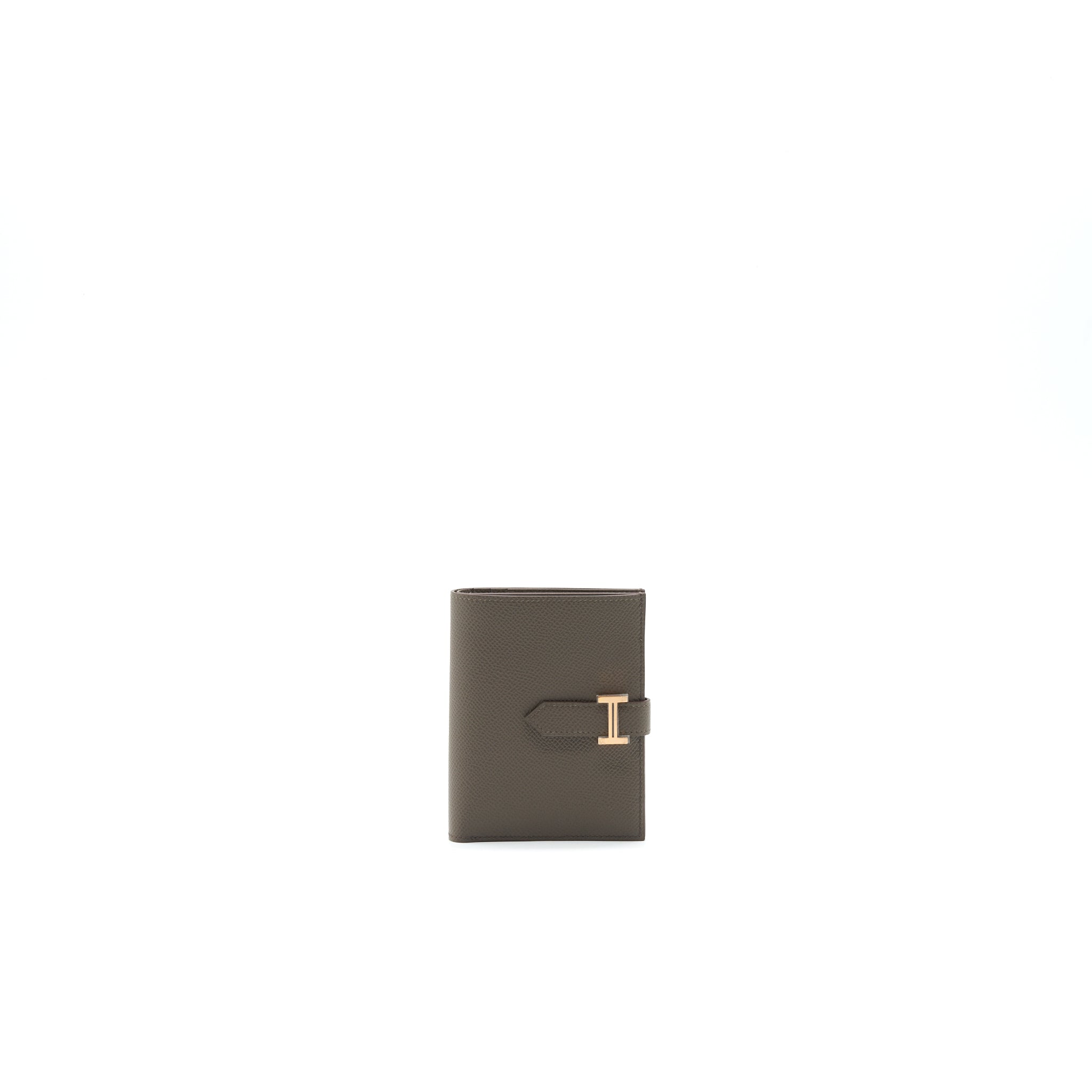 HERMES BEARN COMPACT WALLET GRIS ETAIN RGHW