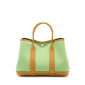 HERMES GARDEN PARTY 30 CANVAS VERT CRIQUET / CORE SHW