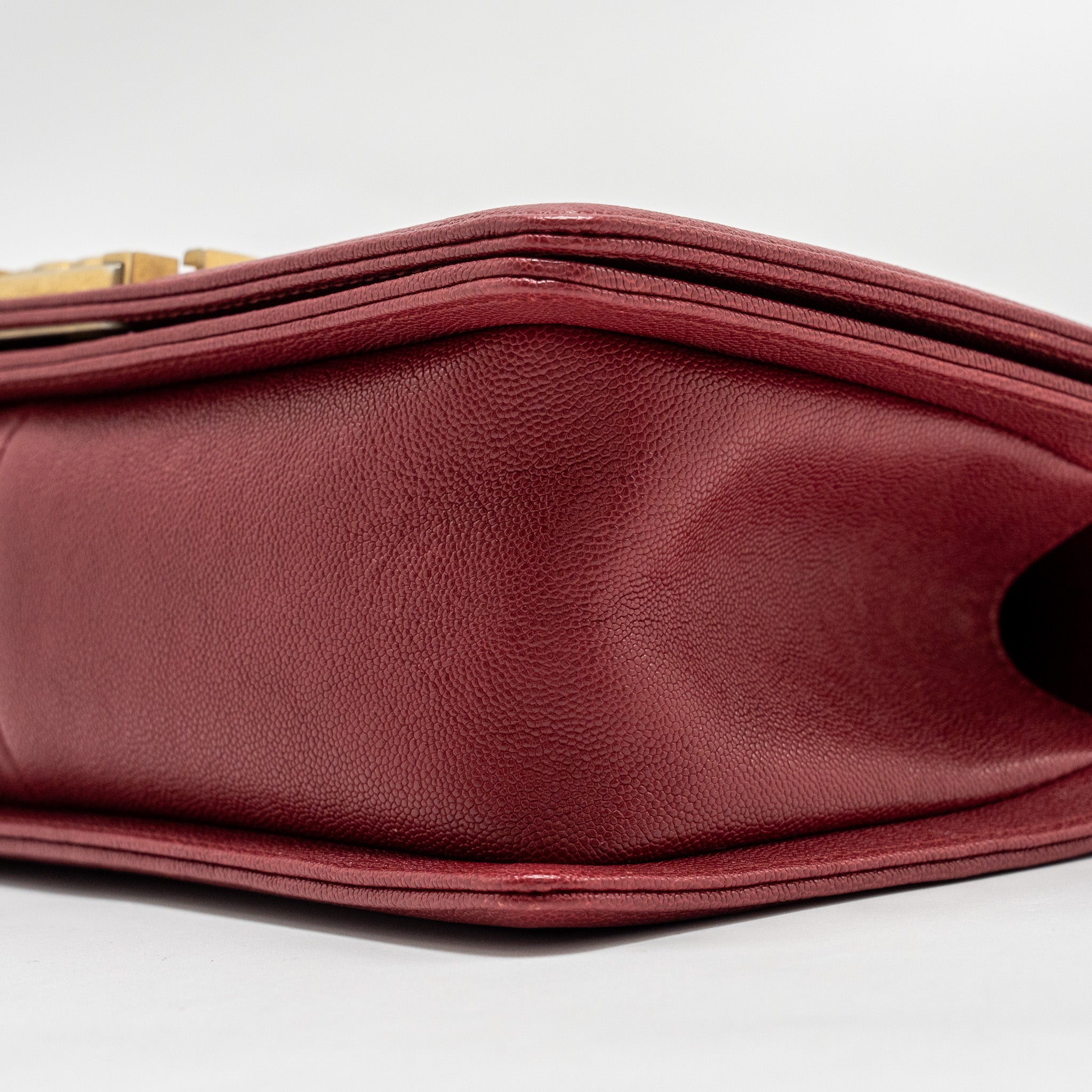 CHANEL MEDIUM BOY BAG CAVIAR RED GHW