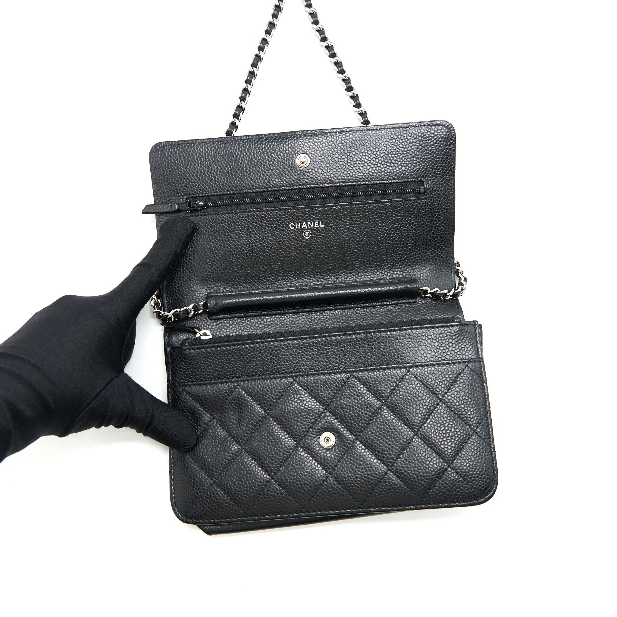 CHANEL WALLET ON CHAIN CAVIAR SHW