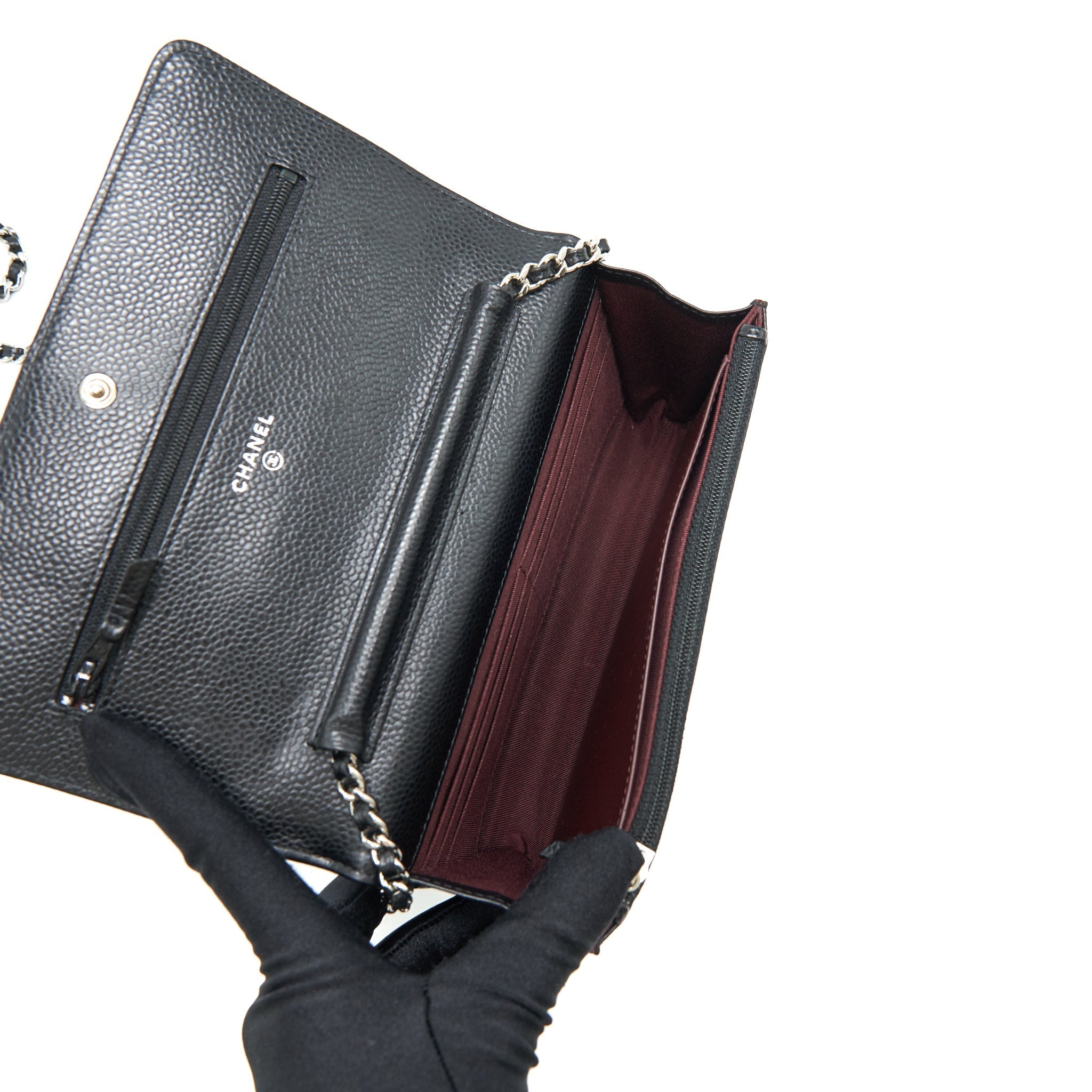 CHANEL WALLET ON CHAIN CAVIAR SHW