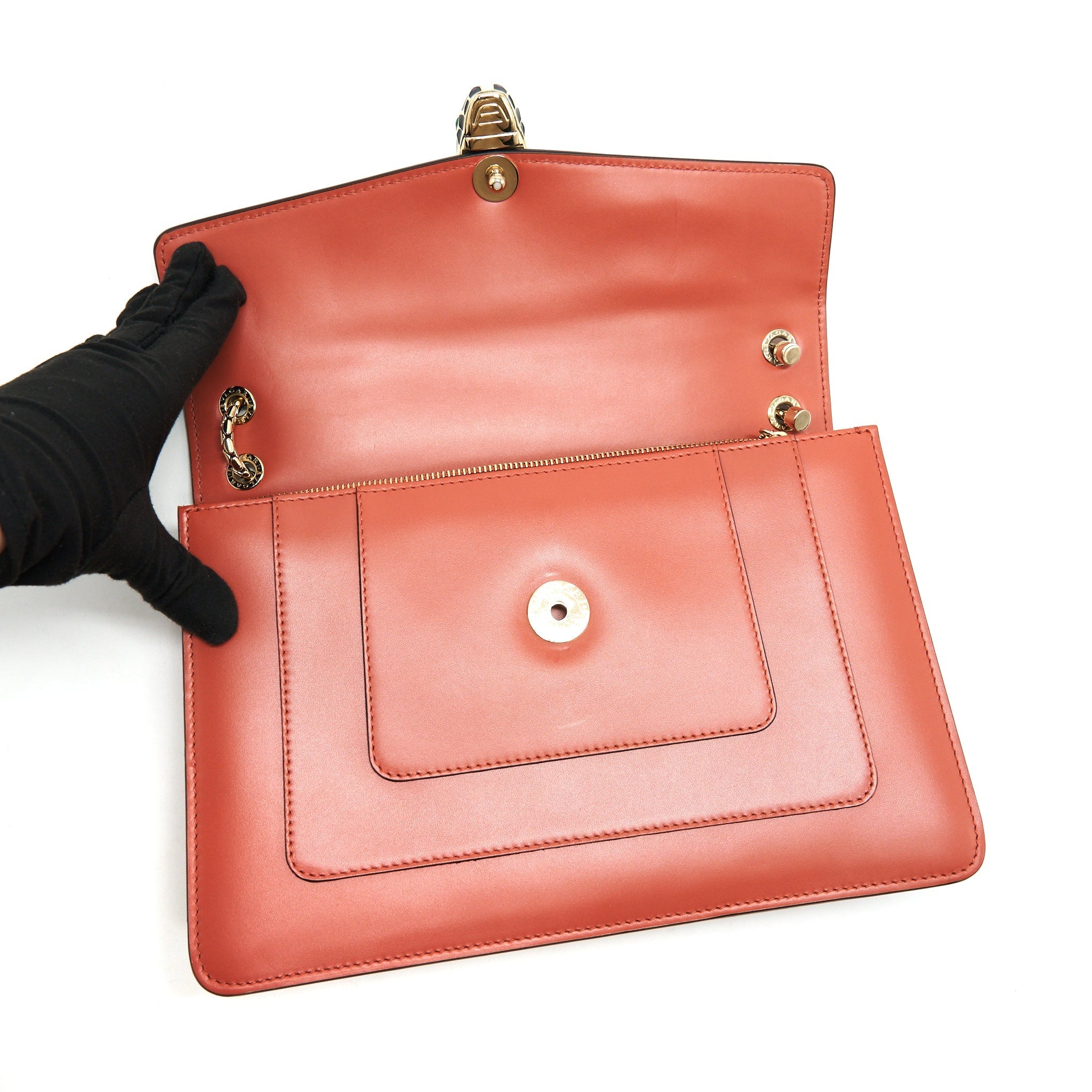 BVLGARI SERPENTI SHOULDER BAG CANYON AMBER
