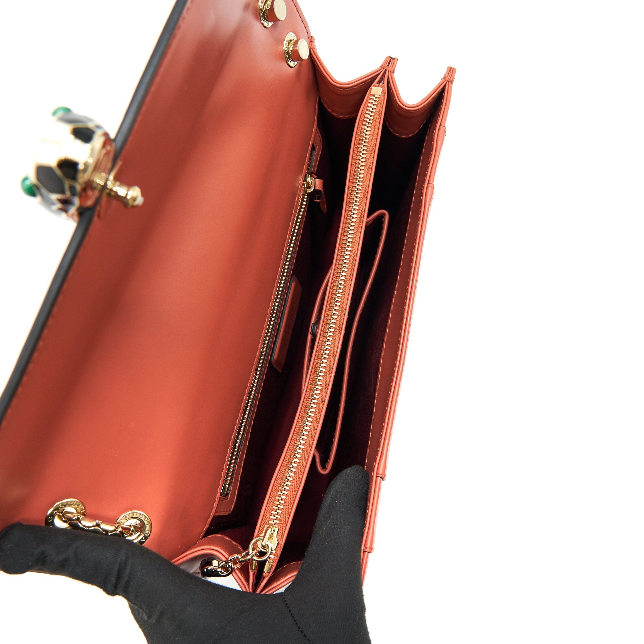 BVLGARI SERPENTI SHOULDER BAG CANYON AMBER