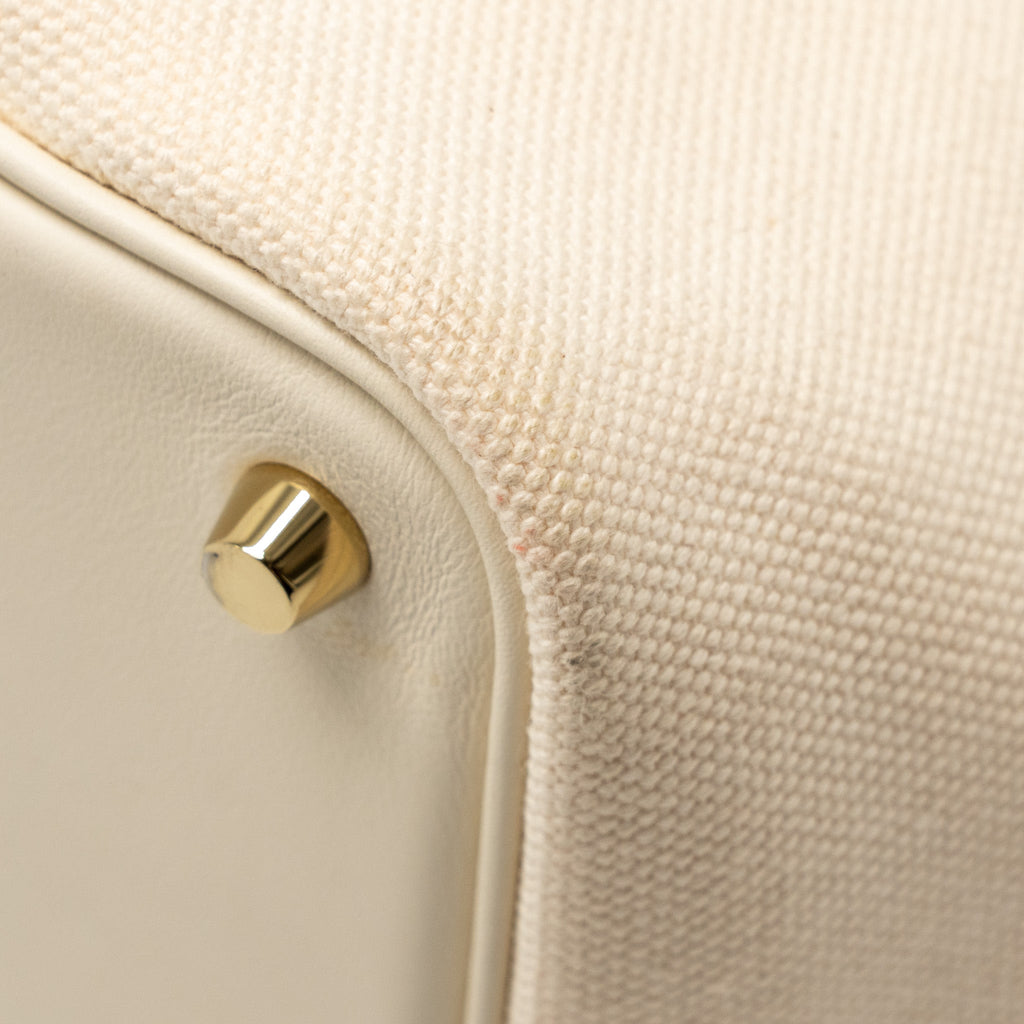HERMES CARGO PICOTIN 18 LOCK BAG CANVAS/SWIFT NATA GHW