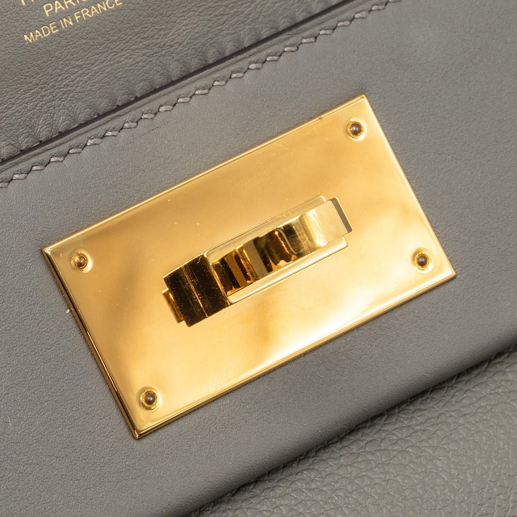 HERMES MINI 24/24 2424-21 BAG EVERCOLOR / SWIFT GRIS MEYER GHW