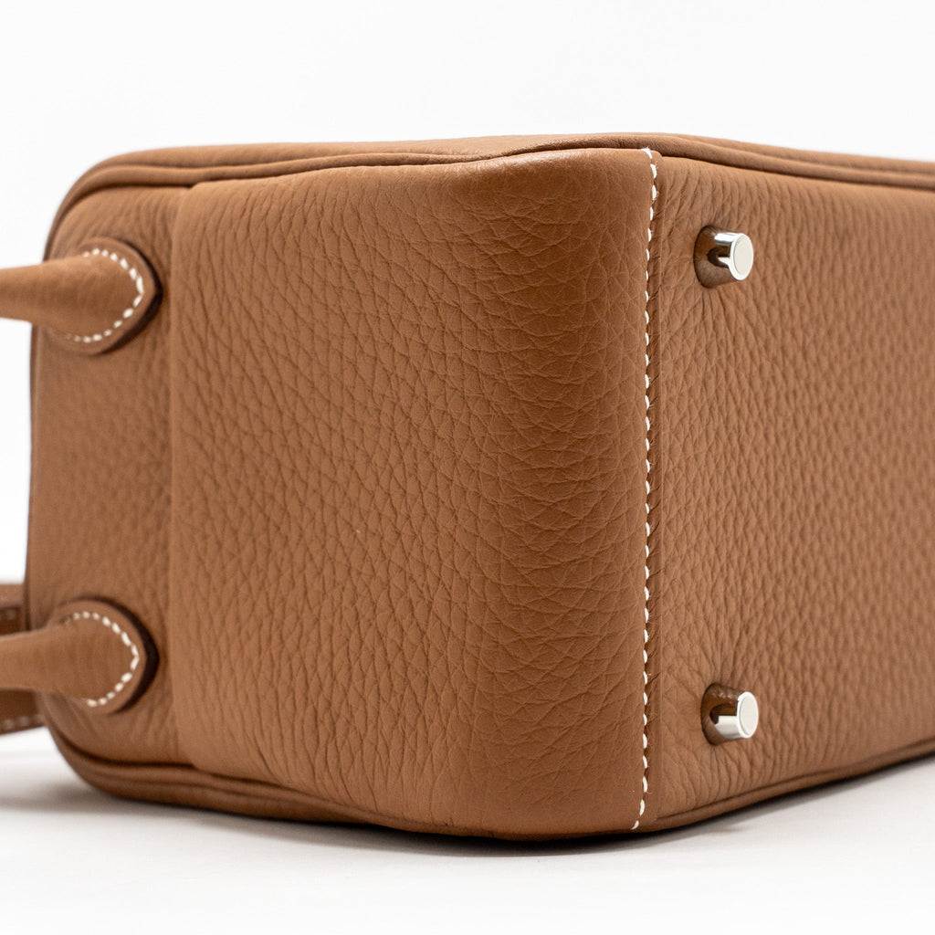 HERMES MINI LINDY II CLEMENCE GOLD SHW