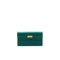 HERMES KELLY LONG WALLET Z6 MALACHITE EPSOM GHW