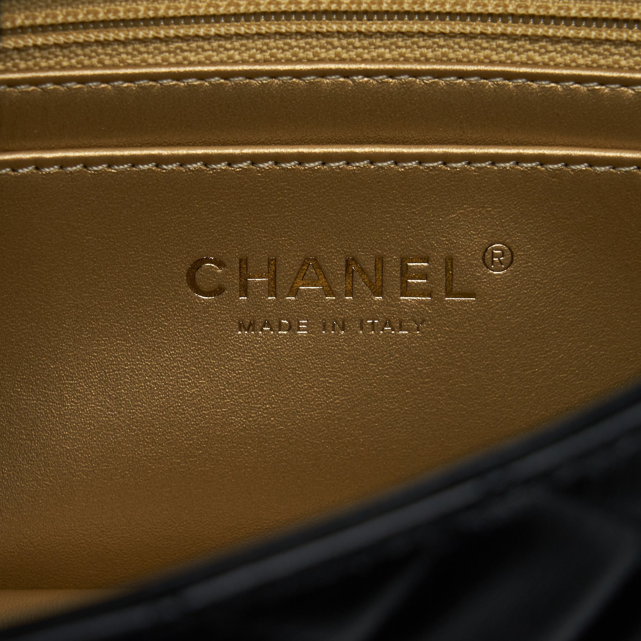 CHANEL 22S PEARL CRUSH MINI RECTANGULAR FLAP BAG LAMBSKIN BLACK GHW (MICROCHIP)