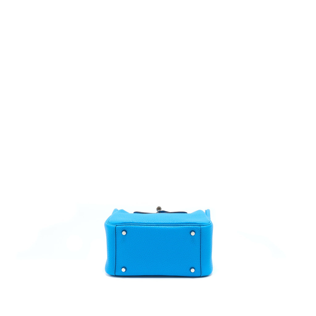 HERMES MINI LINDY CLEMENCE BLUE SHW