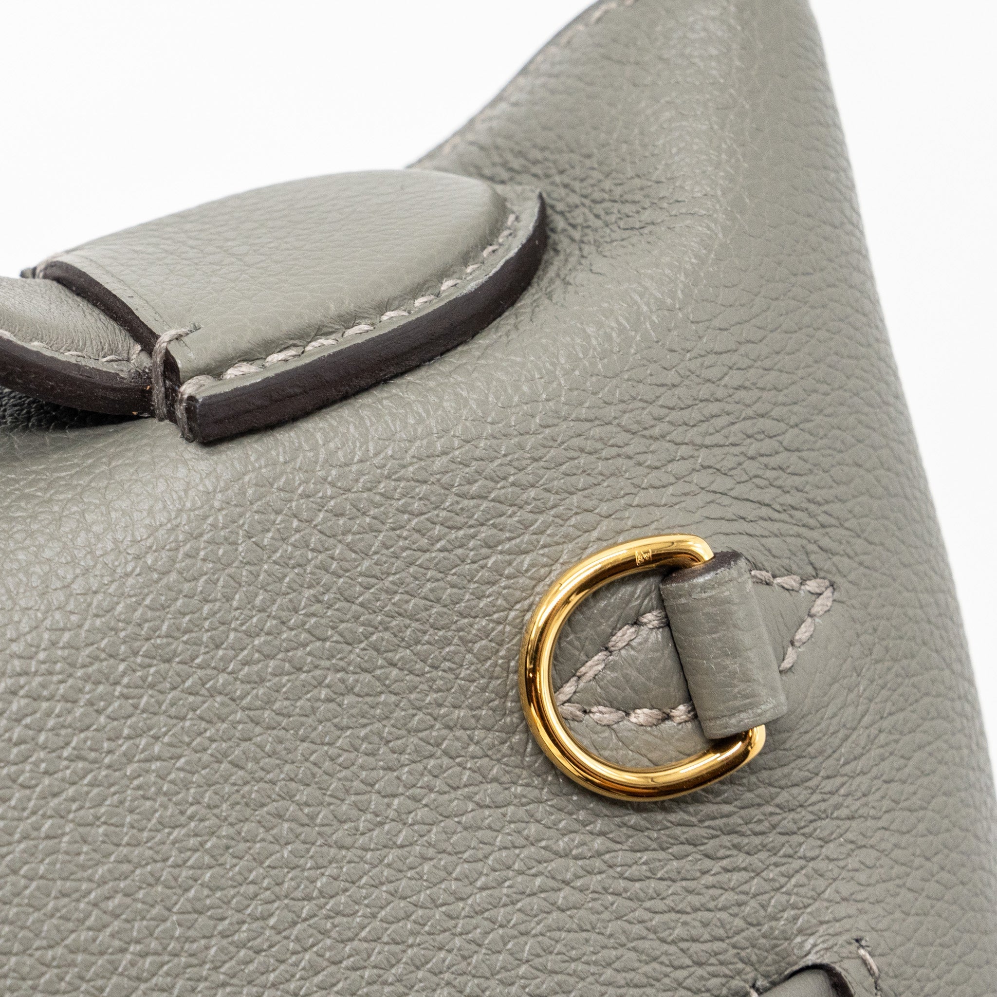 HERMES MINI 24/24 2424-21 BAG EVERCOLOR / SWIFT GRIS MEYER GHW