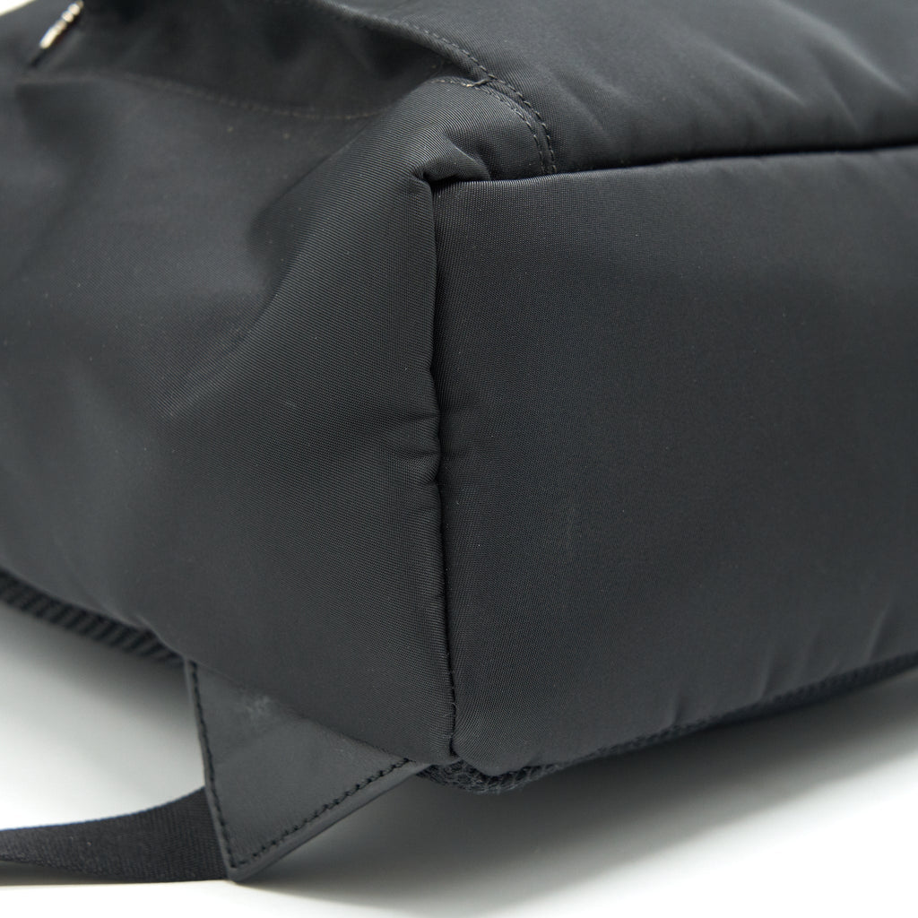 FENDI MONSTER BACKPACK IN BLACK WITH FUR