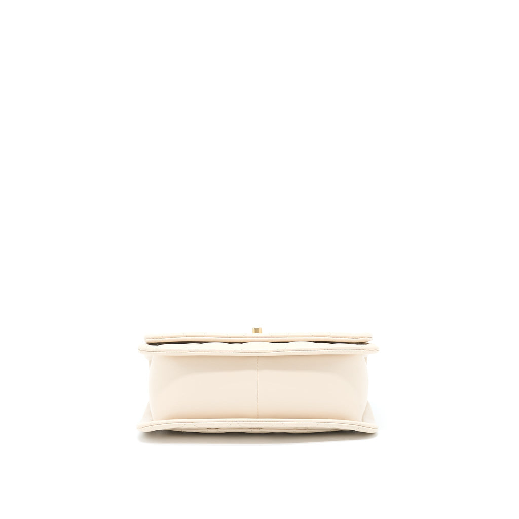 CHANEL SEASONAL FLAP BAG BEIGE LGHW