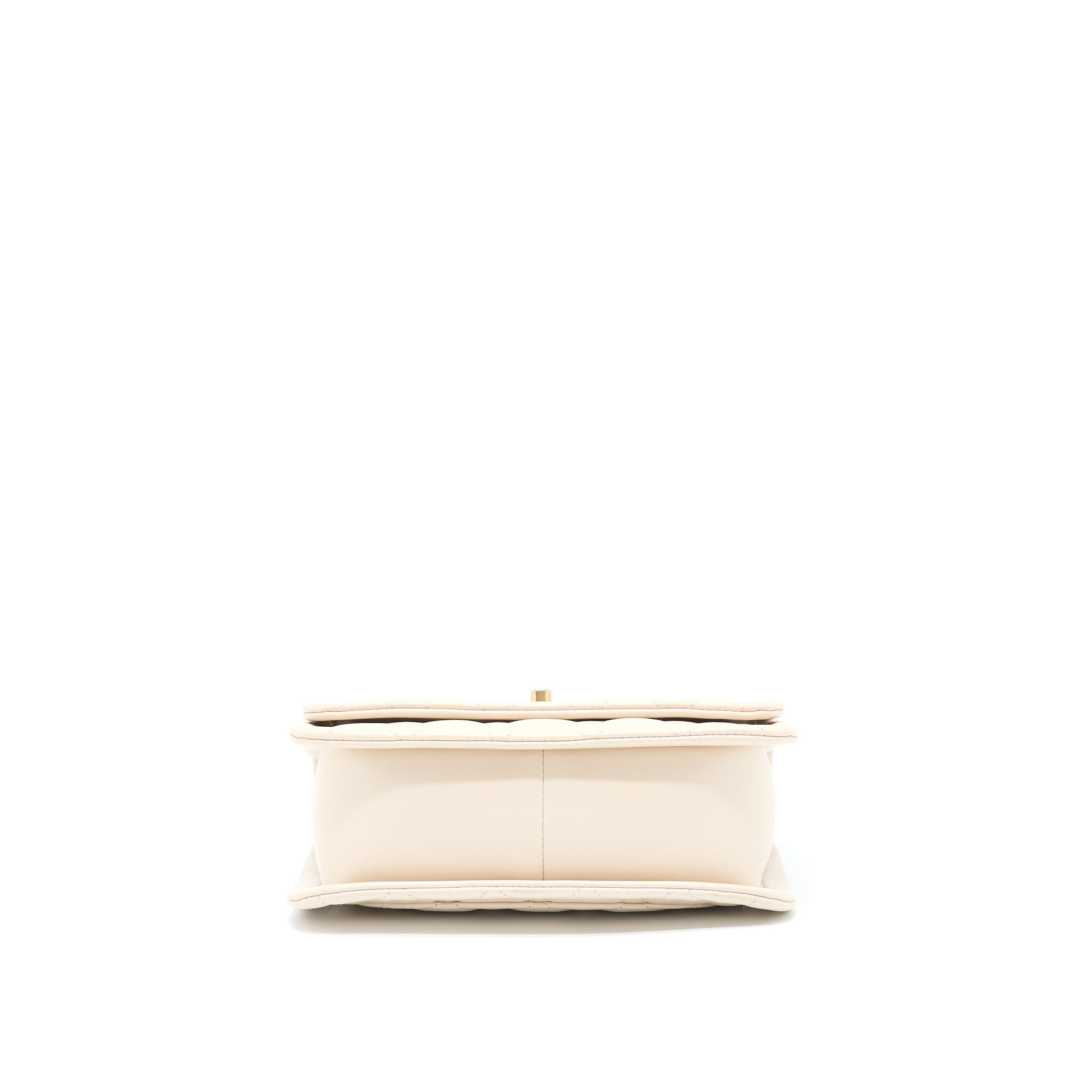 CHANEL SEASONAL FLAP BAG BEIGE LGHW