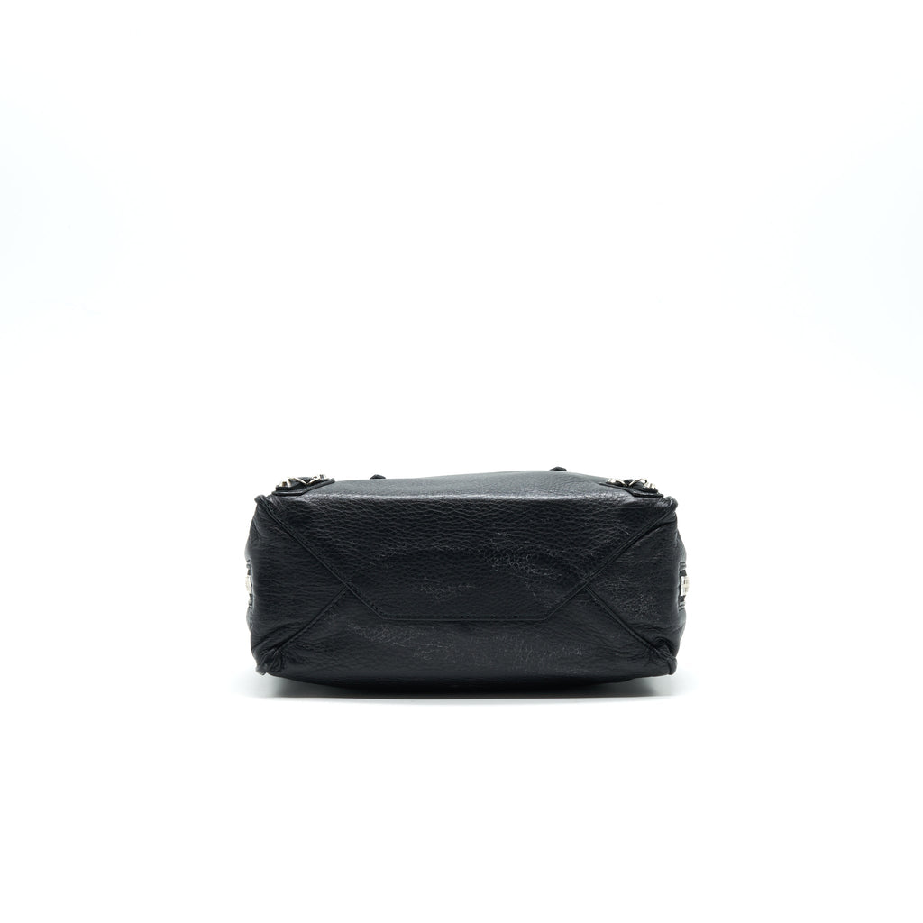 BALENCIAGA PAPIER MINI A4 CLASSIC STUDS BAG LEATHER MINI BLACK