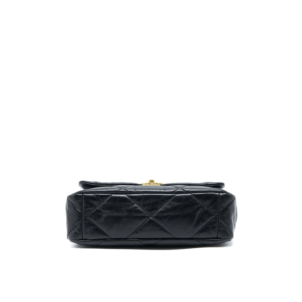 CHANEL MEDIUM 19 BAG GOATSKIN BLACK MULTICOLOUR HARDWARE