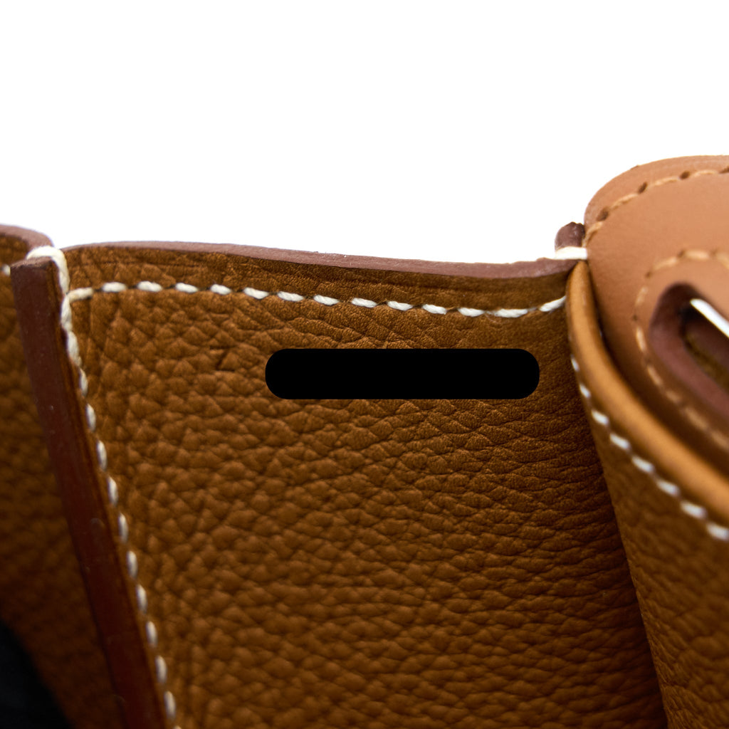 HERMES HALZAN 31 BARENIA FAUBOURG FAUVE GHW