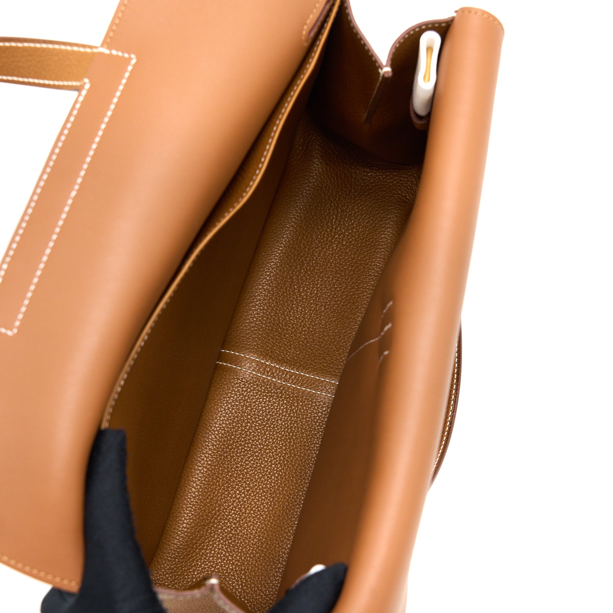 HERMES HALZAN 31 BARENIA FAUBOURG FAUVE GHW