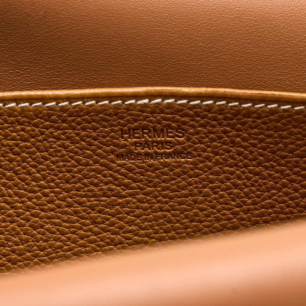 HERMES HALZAN 31 BARENIA FAUBOURG FAUVE GHW