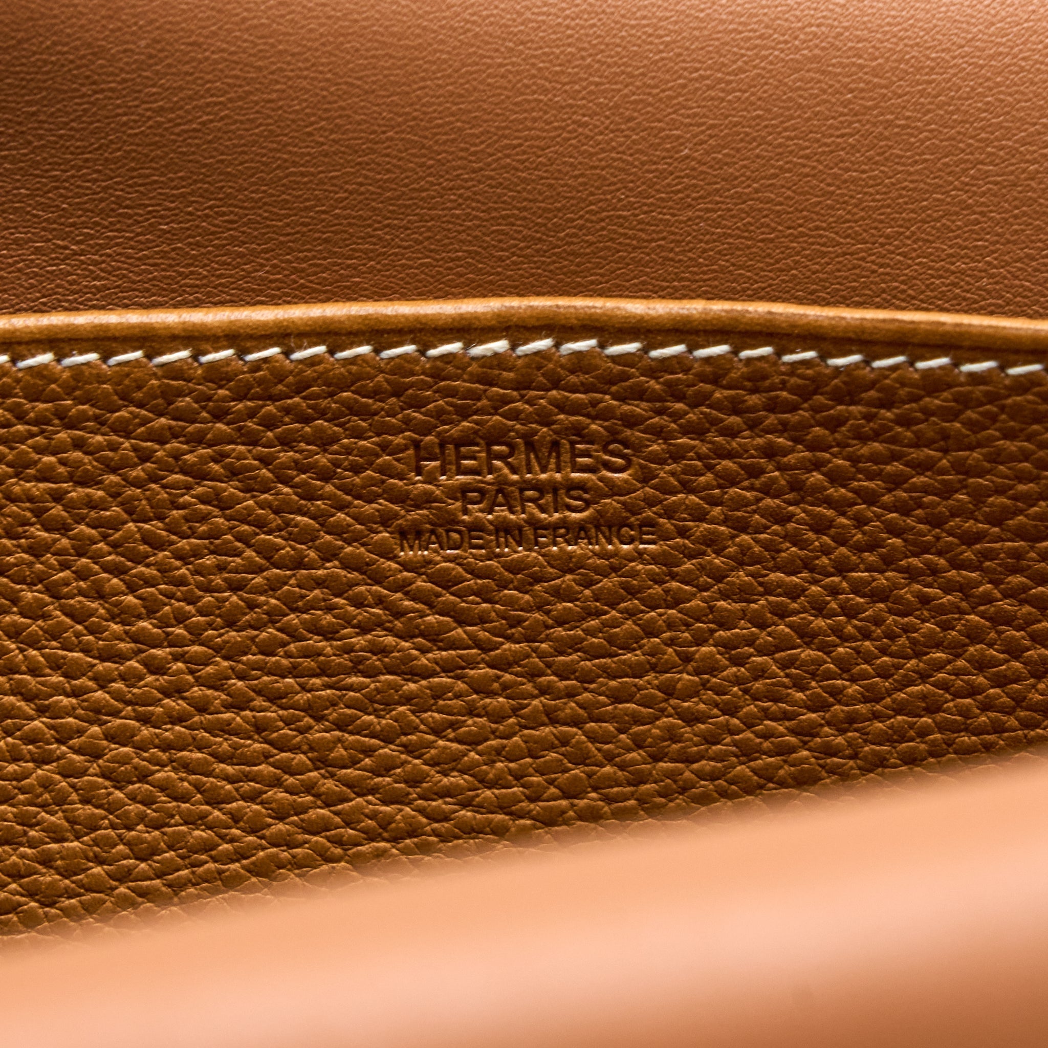 HERMES HALZAN 31 BARENIA FAUBOURG FAUVE GHW