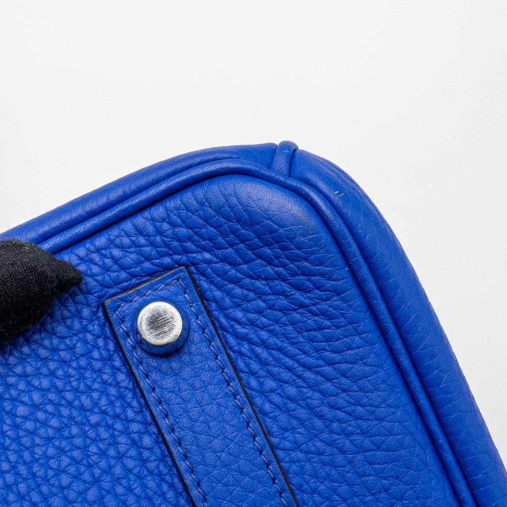 HERMES BIRKIN 35 CLEMENCE BLUE ELECTRIC SHW