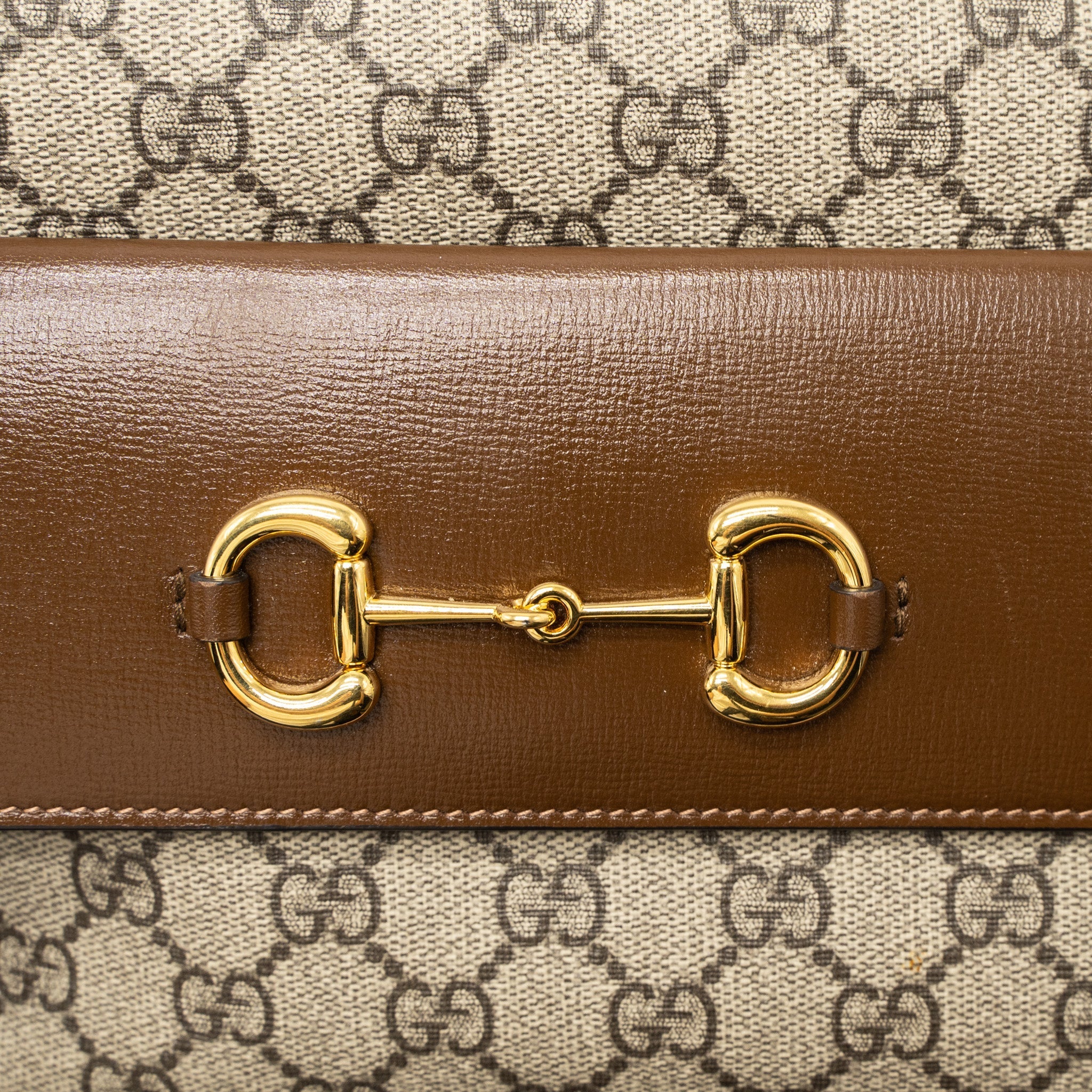 GUCCI SMALL HORSEBIT 1955 SHOULDER BAG GG SUPREME CANVAS GHW