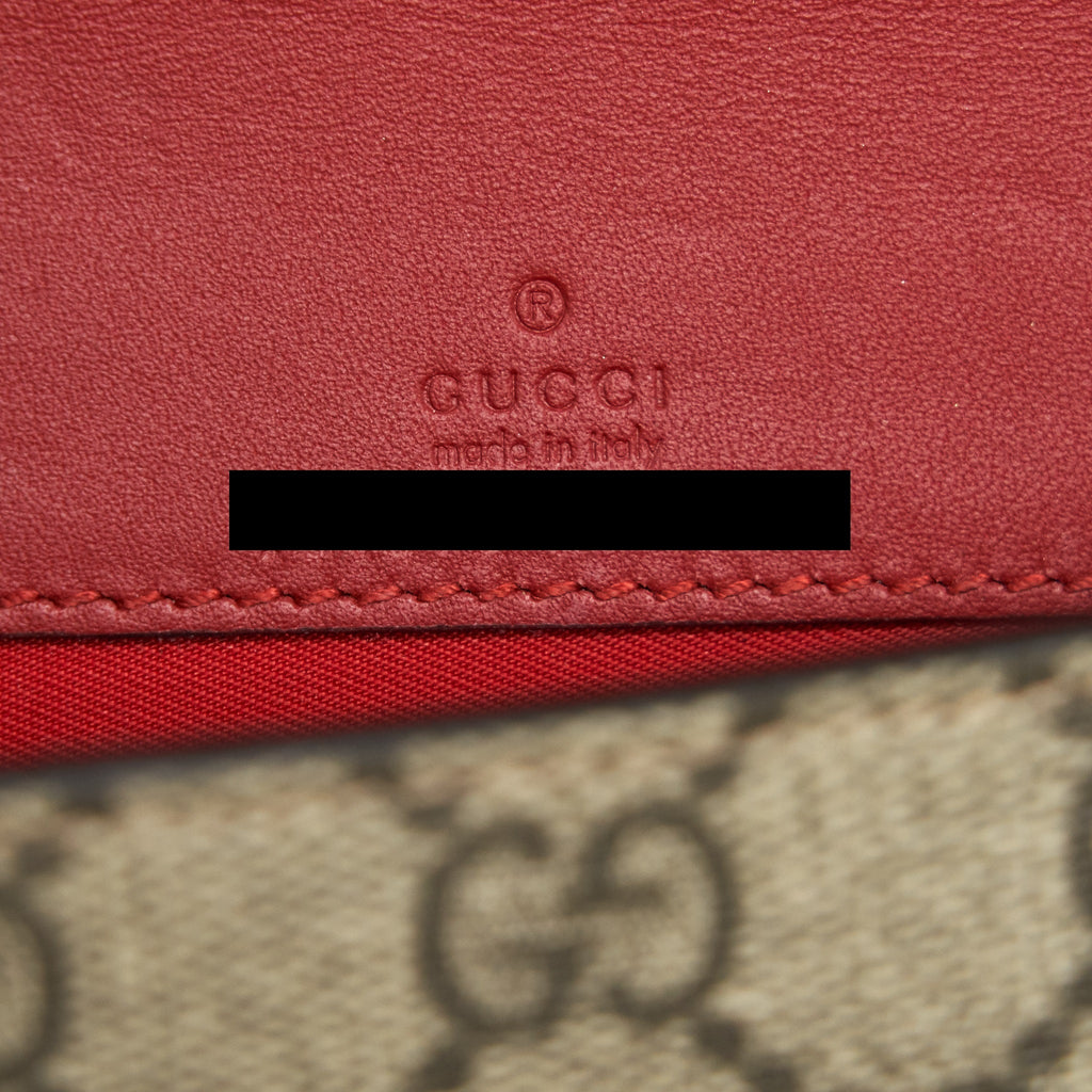 GUCCI CHERRIES WALLET ON CHAIN