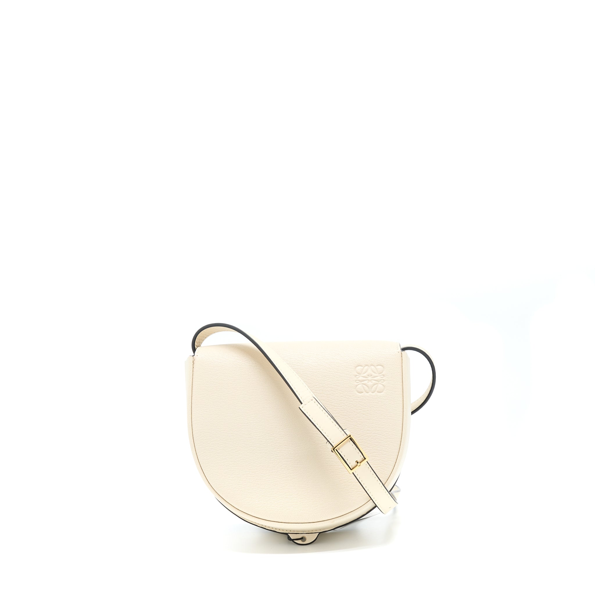 LOEWE HEEL DUO BAG GOATSKIN WHITE