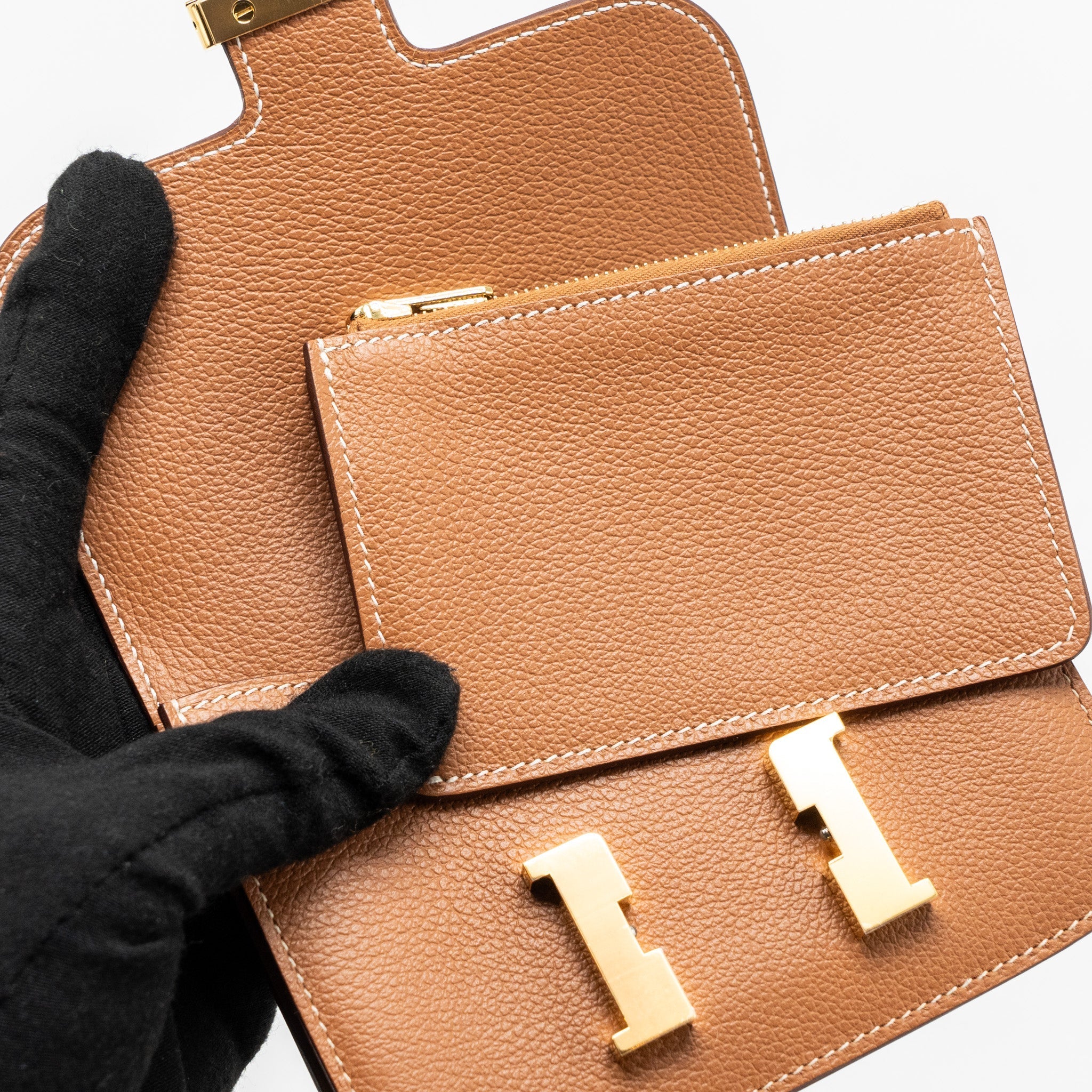 HERMES CONSTANCE EVERCOLOR GOLD GHW