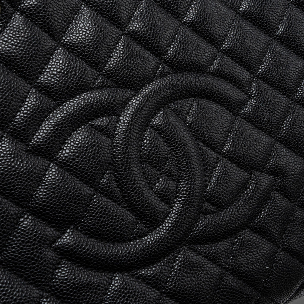CHANEL GRAND SHOPPING TOTE XL CAVIAR BLACK SHW