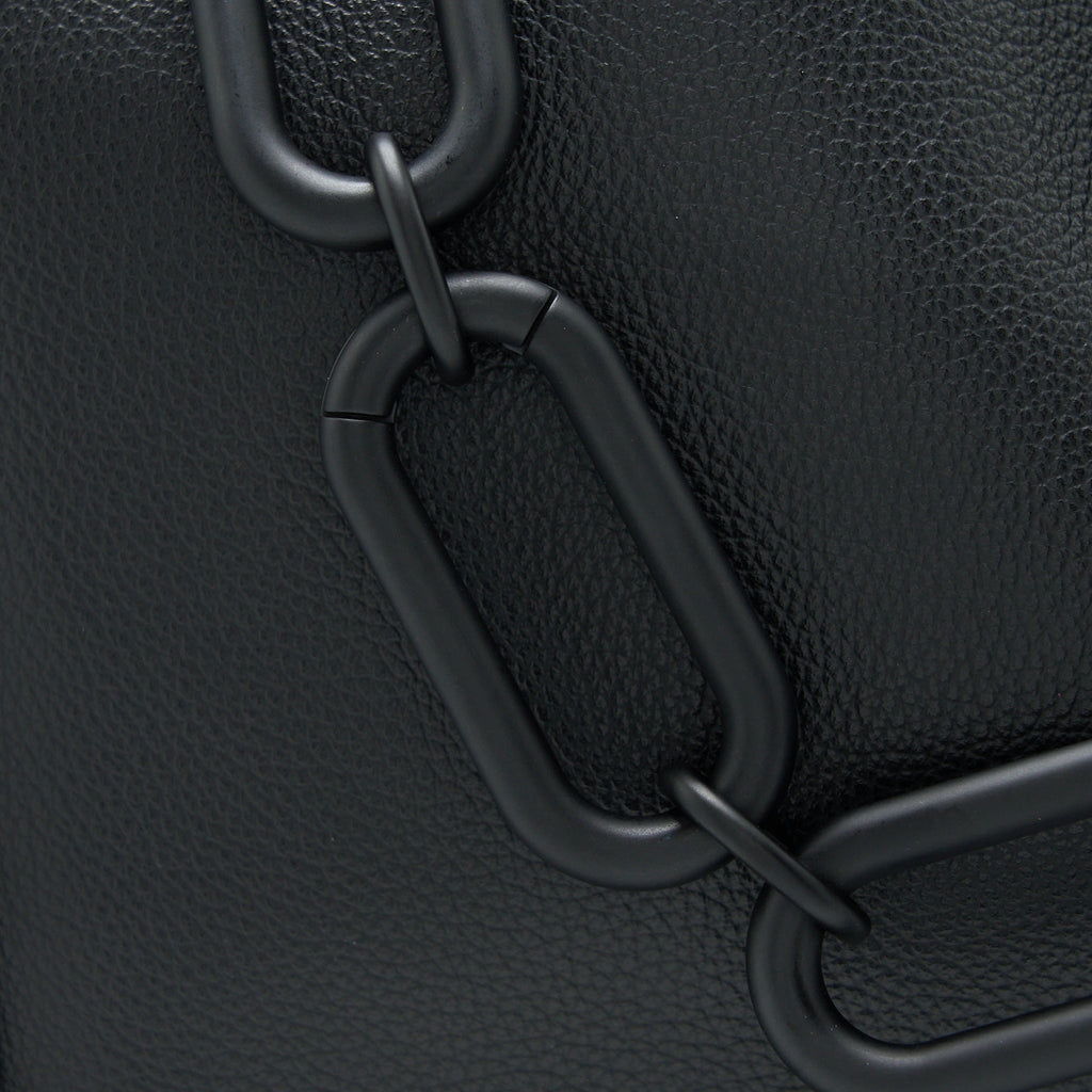 BALENCIAGA TOOL 2.0 NORTH-SOUTH TOTE BAG CALFSKIN BLACK WITH BLACK HARDWARE
