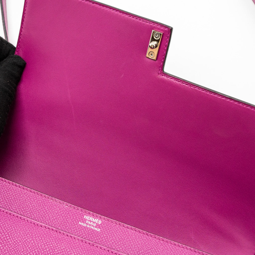 HERMES VERROU 21 EPSOM L3 ROSE PURPLE SHW