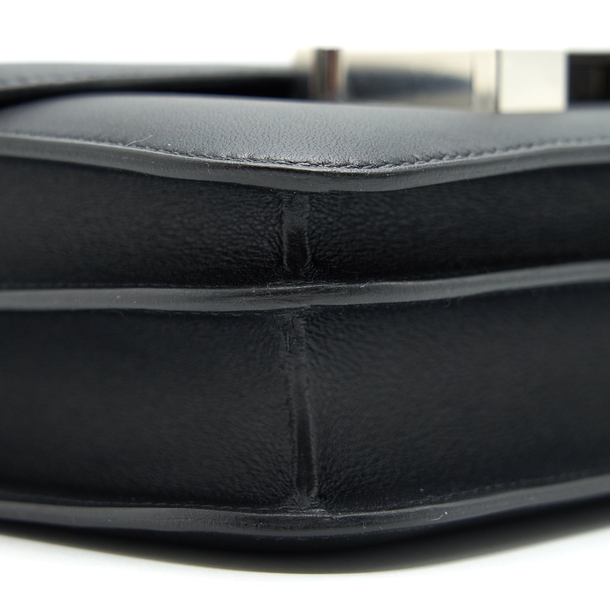 HERMES MINI CONSTANCE BLACK WITH MULTICOLOR BUCKLE SHW SWIFT LEATHER