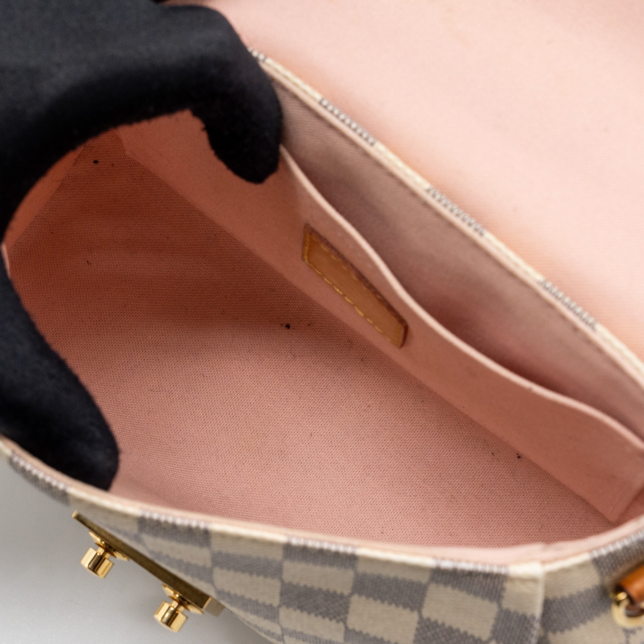 LOUIS VUITTON CROISETTE DAMIER AZUR CANVAS GHW