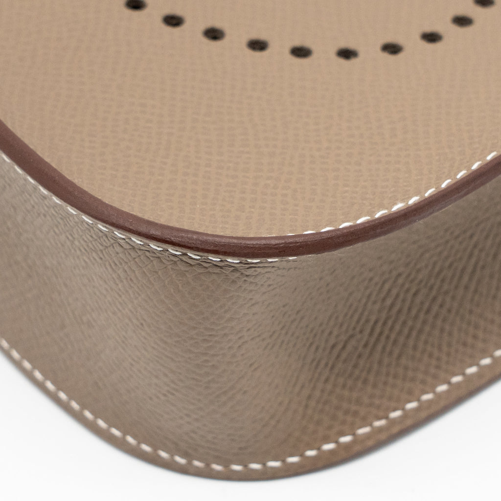 HERMES MINI EVELYNE SELLIER EPSOM ETOUPE GHW
