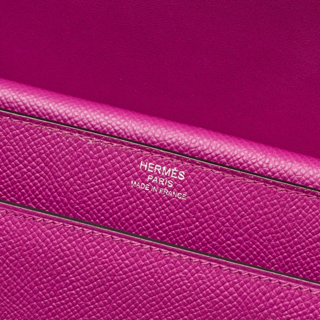 HERMES VERROU 21 EPSOM L3 ROSE PURPLE SHW