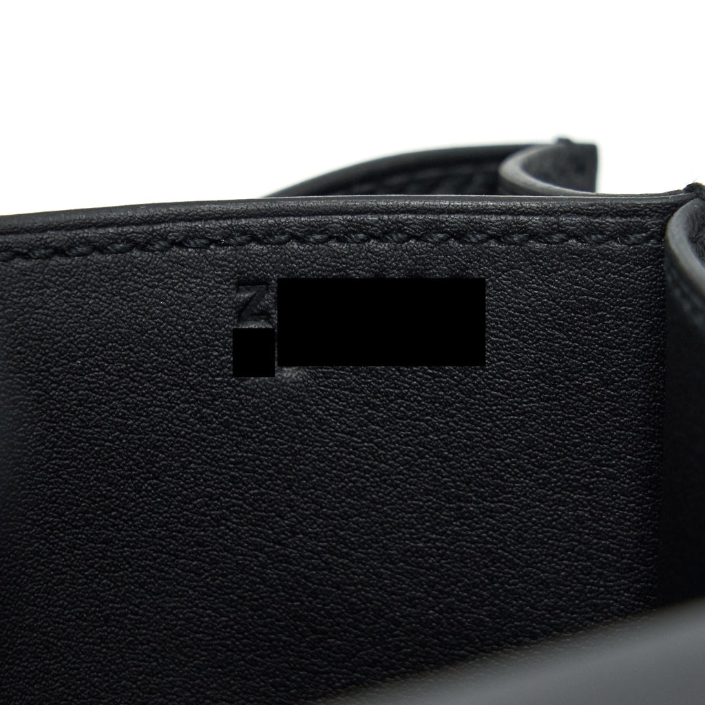 HERMES MINI CONSTANCE BLACK WITH MULTICOLOR BUCKLE SHW SWIFT LEATHER
