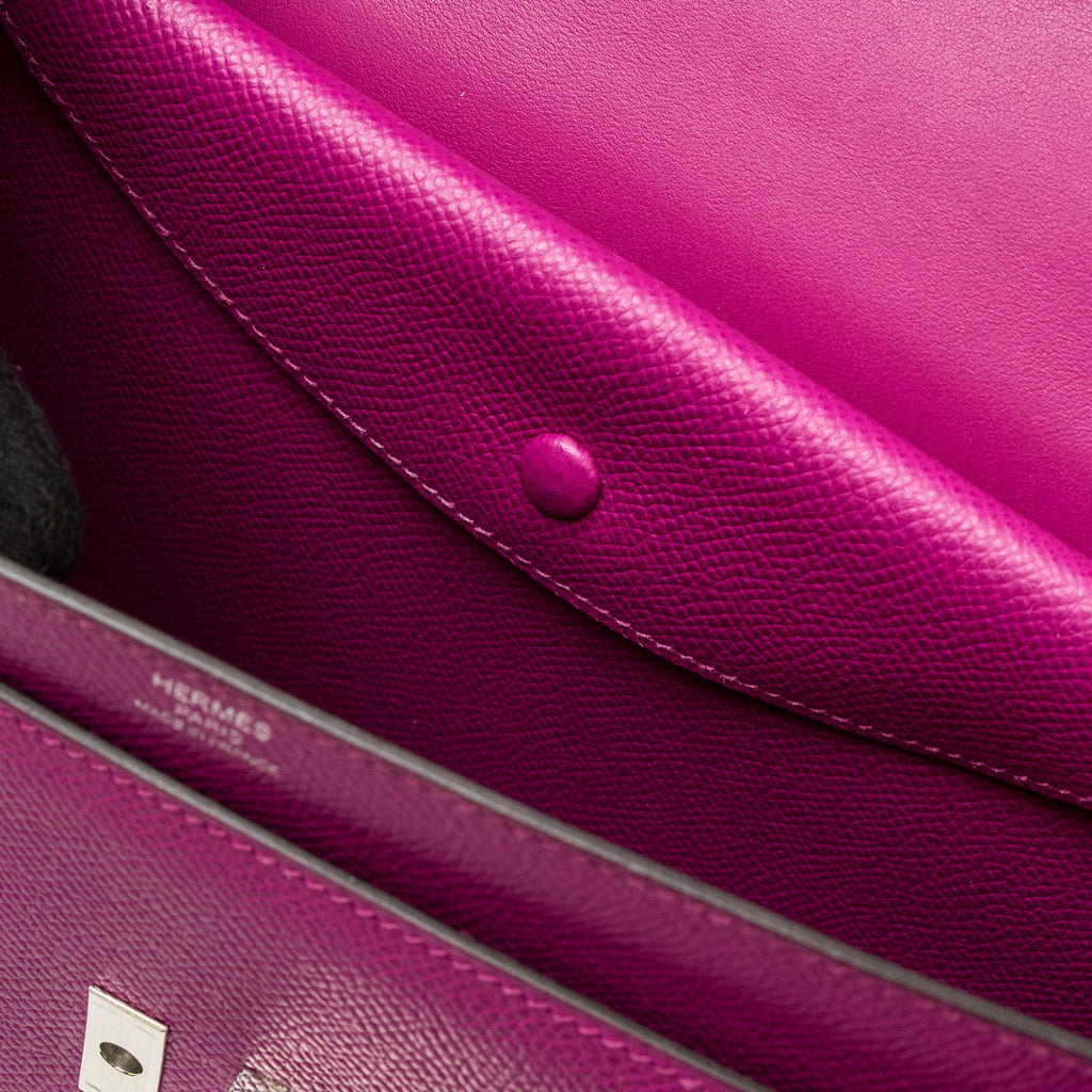HERMES VERROU 21 EPSOM L3 ROSE PURPLE SHW