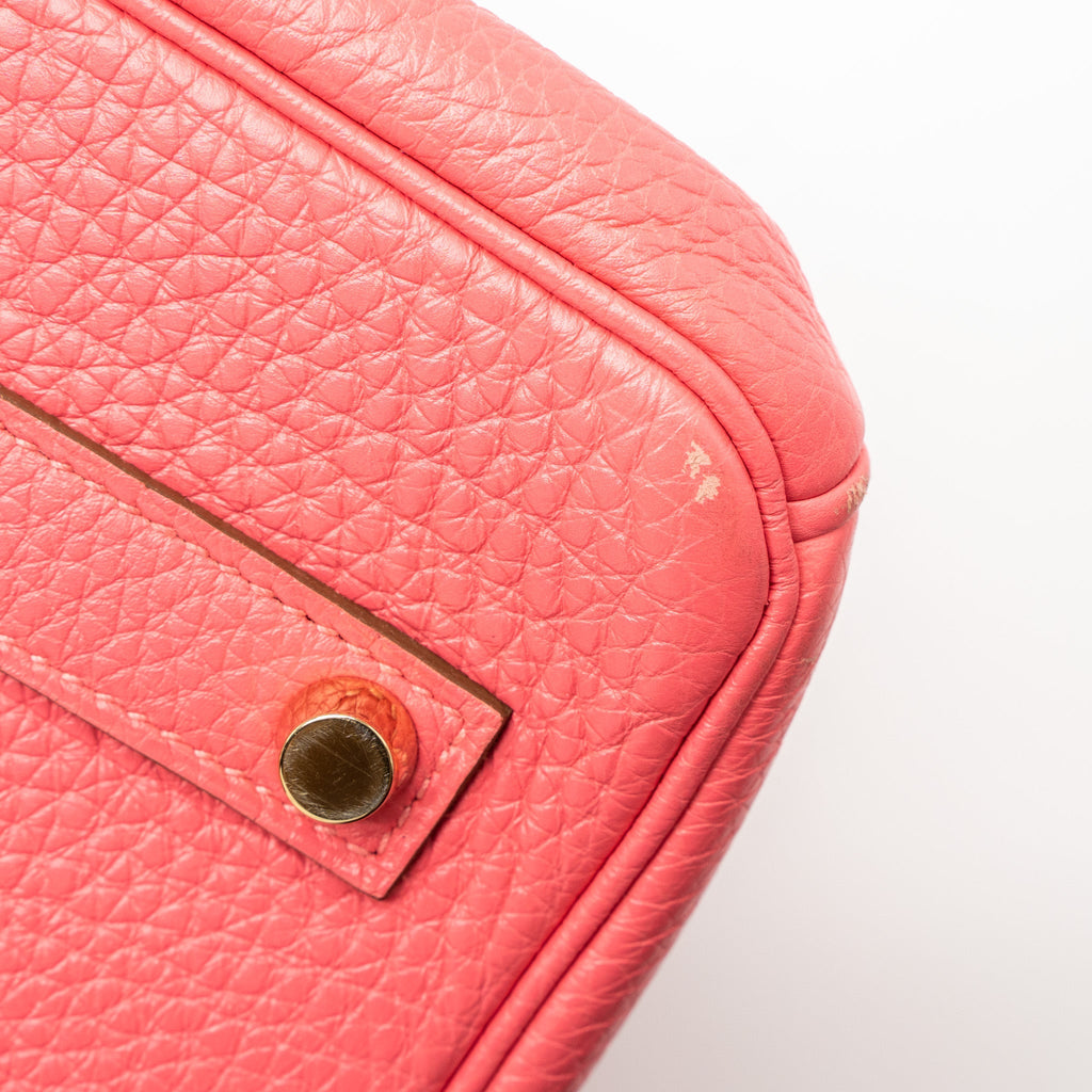 HERMES BIRKIN 35 TOGO ROSE LIPSTICK GHW
