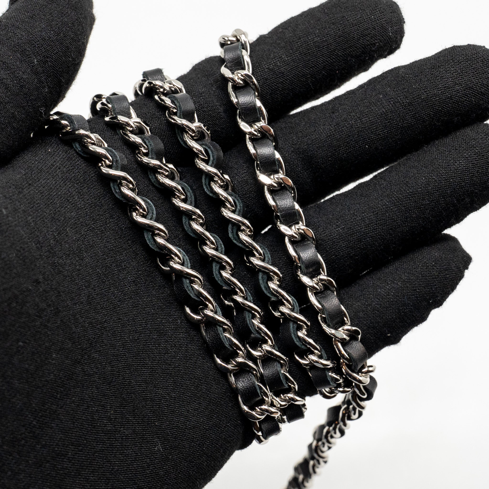 CHANEL WALLET ON CHAIN PATENT LEATHER BLACK SHW