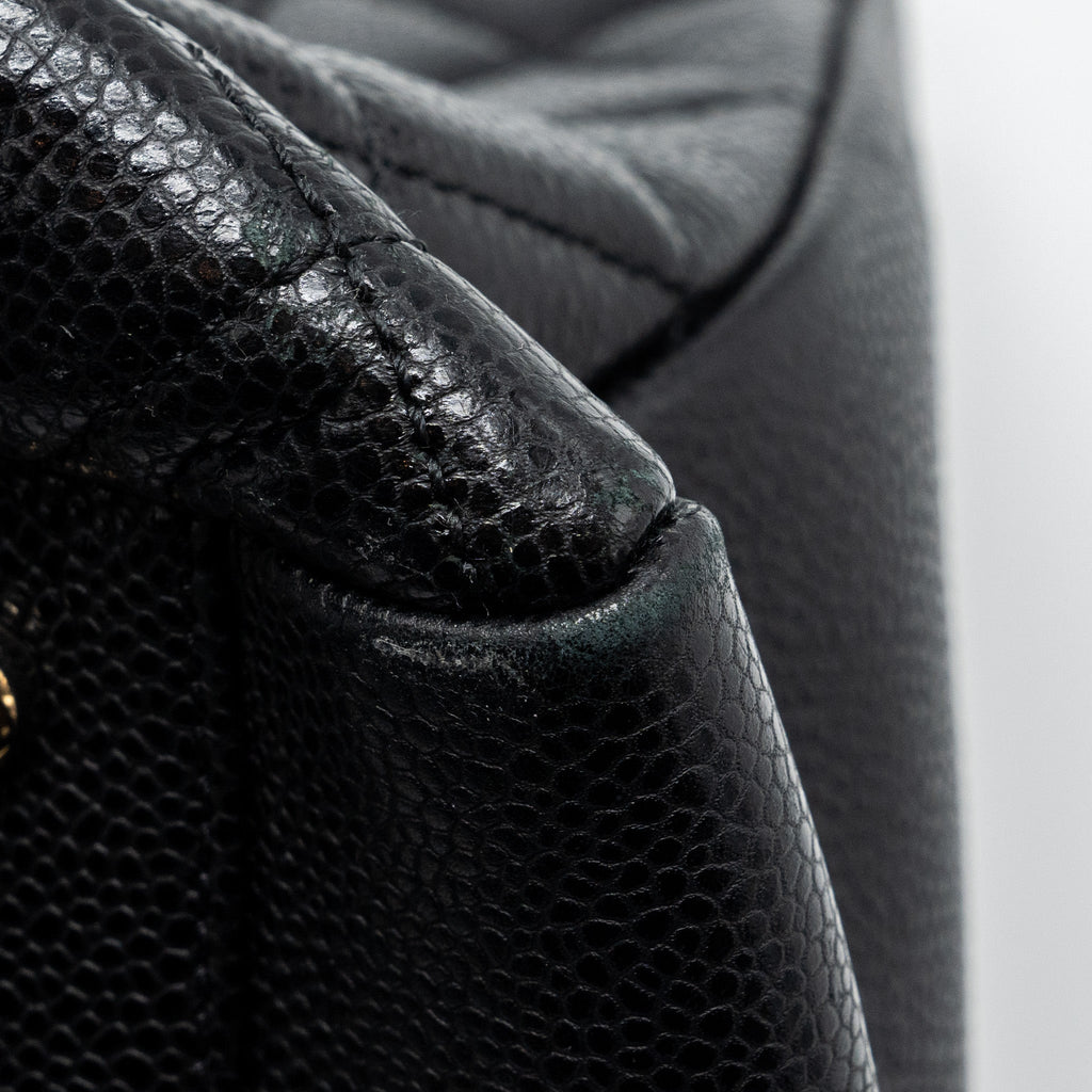 CHANEL GRAND SHOPPING TOTE XL CAVIAR BLACK SHW